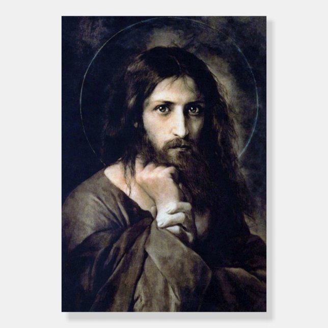 Jesus Christ 1888 by Georg Karl Franz Cornicelius Foam Board (Front)