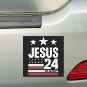 Jesus Christ 2024 President USA Election Political Car Magnet
