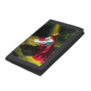 Jesus Christ Agony in the Garden of Gethsemane Trifold Wallet
