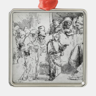 Jesus Christ among the Doctors Metal Ornament