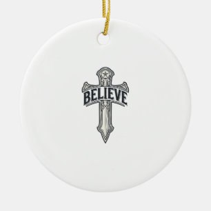 Jesus Christ Anchor of My Soul Christian Shirt Ceramic Ornament