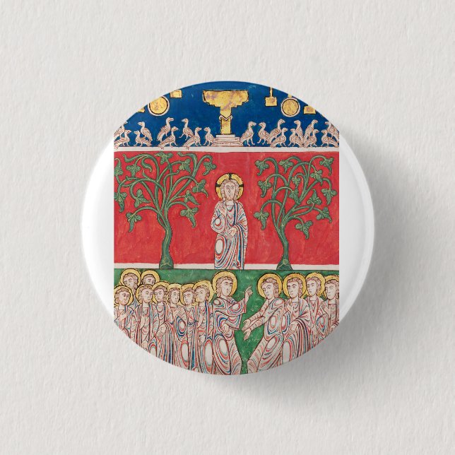Jesus Christ and 12 Apostles Button (Front)