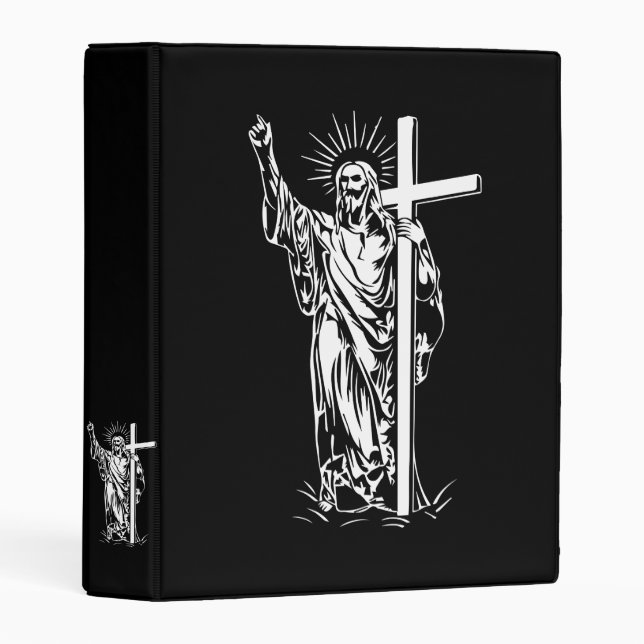Jesus Christ and a cross Mini Binder (Front/Spine)