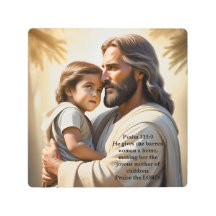 Jesus Christ and a small child