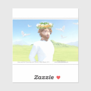 Jesus Christ and the Crowning with Thorns Sticker