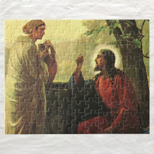 Jesus Christ and the Good Samaritan at the Well Jigsaw Puzzle