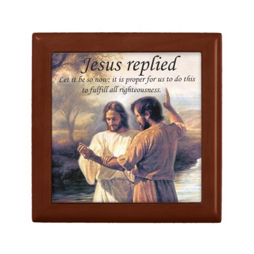 Jesus Christ Baptism image one Gift Box