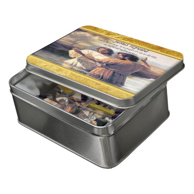 Jesus Christ Baptism image one Jigsaw Puzzle (Lid Open)