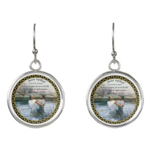 Jesus Christ Baptism image two Earrings