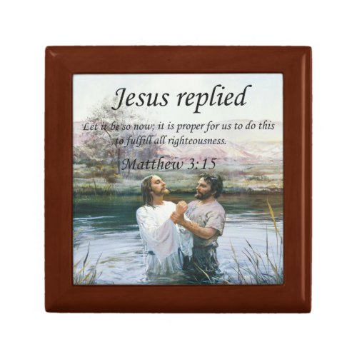 Jesus Christ Baptism image two Gift Box
