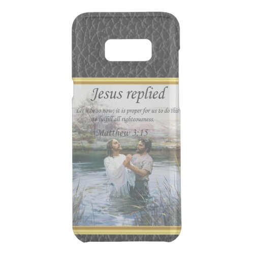 Jesus Christ Baptism image two Uncommon Samsung Galaxy S8 Case