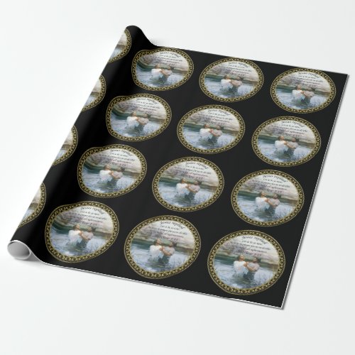 Jesus Christ Baptism image two Wrapping Paper