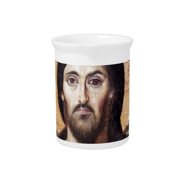 Jesus Christ Beverage Pitcher (Front)