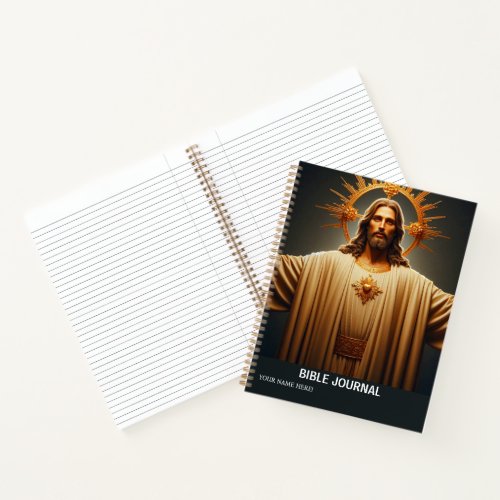 Jesus Christ Bible Study Black Journal Notebook