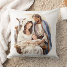 Jesus-Christ Birth Nativity Decor Pillow