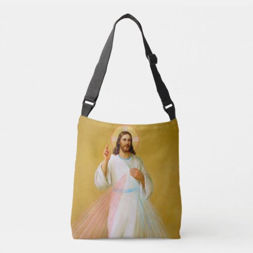 Jesus Christ Blessing Our Lord the Savior Catholic Crossbody Bag