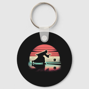 Jesus Christ Bowler - Funny Christian Religious Bo Keychain