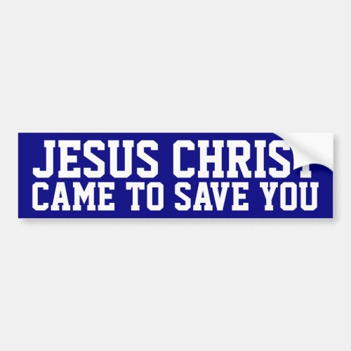 Jesus Christ Bumper Sticker