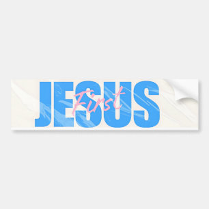 Jesus Christ Bumper Sticker, Christian Sticker