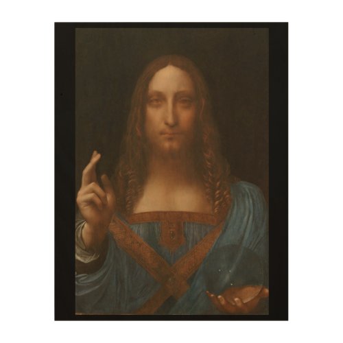 Jesus christ by Leonardo da Vincirenaissance pain Wood Wall Decor