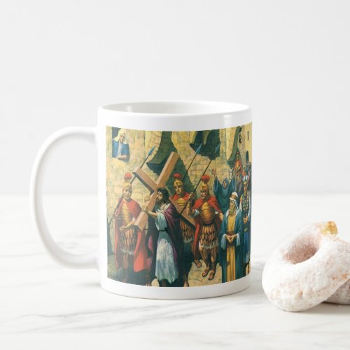 Jesus Christ Carrying the Cross to his Crucifixion Coffee Mug