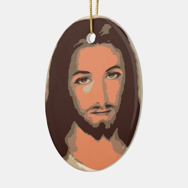 JESUS CHRIST CERAMIC ORNAMENT (Left)