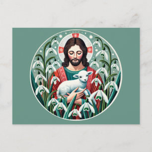 Jesus Christ Christian Easter Spring Postcard
