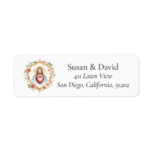 Jesus Christ Christian Faith Label