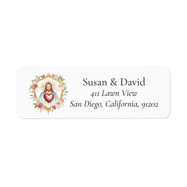 Jesus Christ Christian Faith Label (Front)