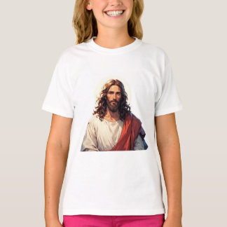 Jesus Christ Christian Girl's Tee Shirt