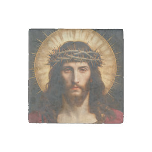 Jesus Christ Christian Religious Art Stone Magnet