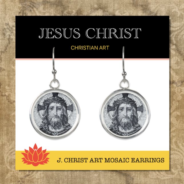 Jesus Christ & Christian, vintage art / church Earrings (Creator Uploaded)