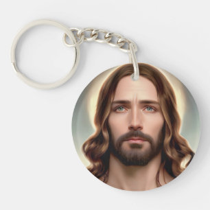 Jesus Christ Church Keychain
