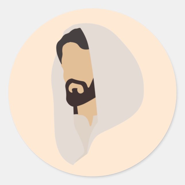 Jesus Christ Classic Round Sticker (Front)