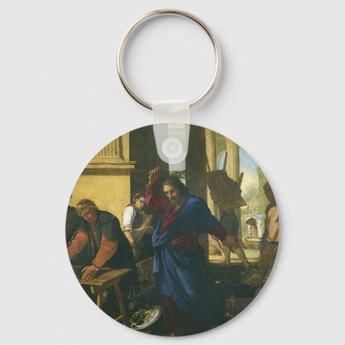 Jesus Christ Cleansing of the Temple Keychain