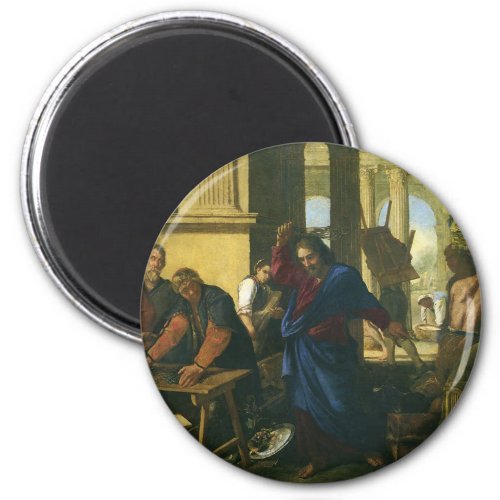 Jesus Christ Cleansing of the Temple Magnet