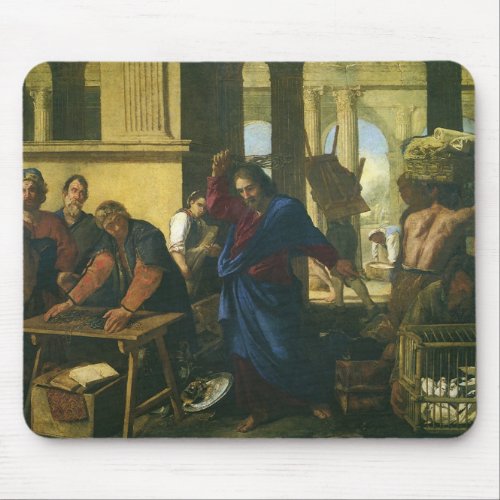 Jesus Christ Cleansing of the Temple Mouse Pad