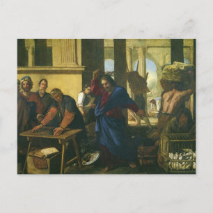 Jesus Christ Cleansing of the Temple Postcard