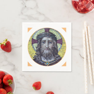 Jesus Christ & Compassion Art vintage table Napkins