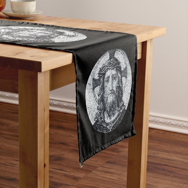 Jesus Christ & Compassion Art vintage Table runner (In Situ)