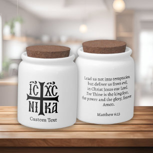 Jesus Christ Conquers Emblem Candy Jar