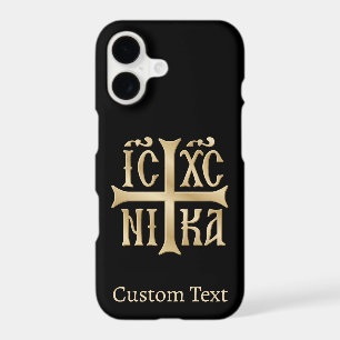 Jesus Christ Conquers Emblem iPhone 17 Case