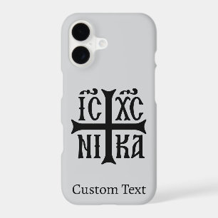 Jesus Christ Conquers Emblem iPhone 17 Case