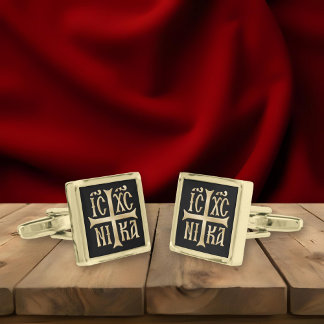 Jesus Christ Conquers Emblem Cufflinks