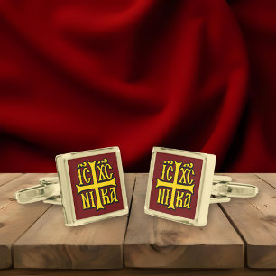 Jesus Christ Conquers Emblem Cufflinks