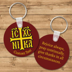 Jesus Christ Conquers Emblem Keychain