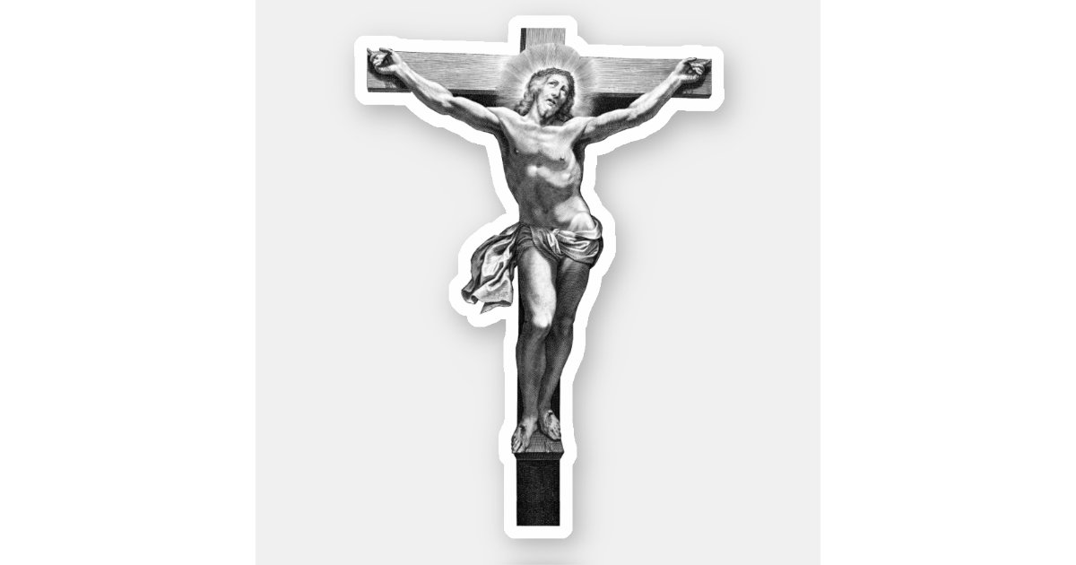 Jesus Christ Cross' Sticker