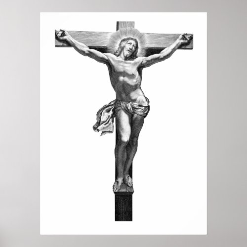 Jesus christ Cross Crucifixion Bible ART Poster