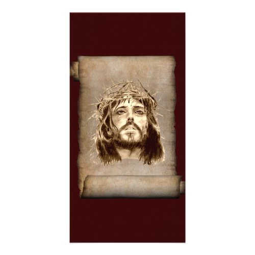 Jesus Christ Crown of Thorns on Scroll Card