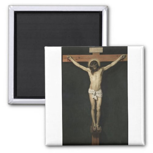 Jesus Christ crucified  by Diego Velaquez Magnet